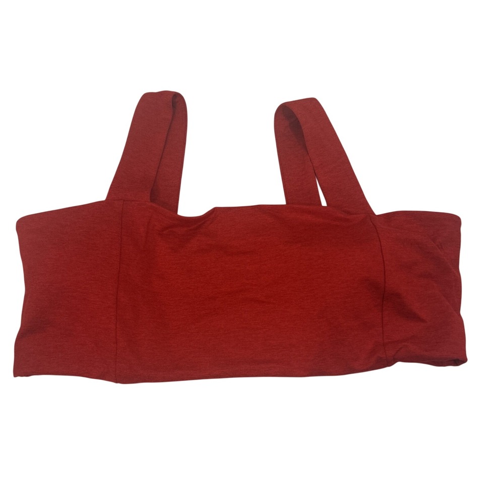 Old Navy Women 3X Red Bandeau Sports Bra Padded Go Dry Light Support New